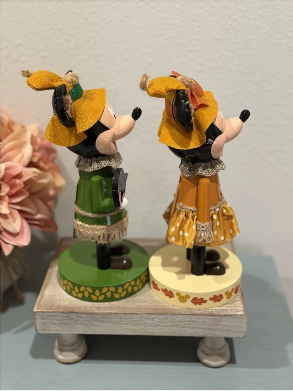 Disney Thanksgiving Fall Mickey and Minnie Scarecrow Nutcracker Bundle (2)